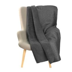 Coperta Plaid Scott In Piquet E Sherpa - Dimensioni Varie W687 -Prodotti Per La Casa coperta plaid piquet e sherpa scott sg fumo 2