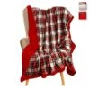 Coperta Plaid Scotland In Pile Coral E Sherpa - Dimensioni Varie J043