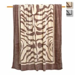 Coperta Plaid Zebra Di Laura Biagiotti In Pile - Dimensioni Varie V344