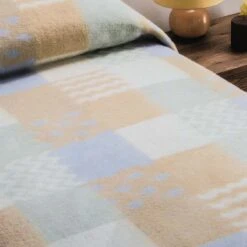 Coperta Patchwork Misto Lana Lanerossi Marzotto Singola Una Piazza N608 -Prodotti Per La Casa coperta lanerossi marzotto misto lana patchwork 2