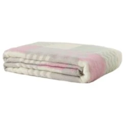 Coperta Patchwork Misto Lana Lanerossi Marzotto Matrimoniale 210x250 Cm P686 -Prodotti Per La Casa coperta lanerossi marzotto misto lana patchwork rosa 2