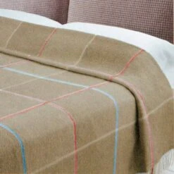 Coperta Misto Lana Lanerossi Art. Elba Con Frange Matrimoniale Due Piazze P730 -Prodotti Per La Casa coperta lanerossi misto lana elba matrimoniale beige