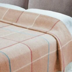 Coperta Misto Lana Lanerossi Art. Elba Con Frange Matrimoniale Due Piazze P730 -Prodotti Per La Casa coperta lanerossi misto lana elba matrimoniale salmone