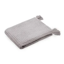 Copertina Plaid Leggero Gopher In Cotone Con Frange K366 -Prodotti Per La Casa copertina plaid leggero gopher in cotone con nappe naturale 1