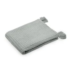 Copertina Plaid Leggero Gopher In Cotone Con Frange K366 -Prodotti Per La Casa copertina plaid leggero gopher in cotone con nappe salvia 1