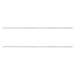 Coppia Bastoncini In Metallo Estensibili 11 Mm W685 -Prodotti Per La Casa coppia bastoncini tenda estensibili metallo 11 mm bianco 2 3