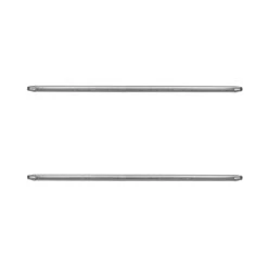 Coppia Bastoncini In Metallo Estensibili 11 Mm W729 -Prodotti Per La Casa coppia bastoncini tendina estensibili metallo argento 2 4