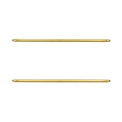 Coppia Bastoncini In Metallo Estensibili 11 Mm W729 -Prodotti Per La Casa coppia bastoncini tendina estensibili metallo oro 2 4