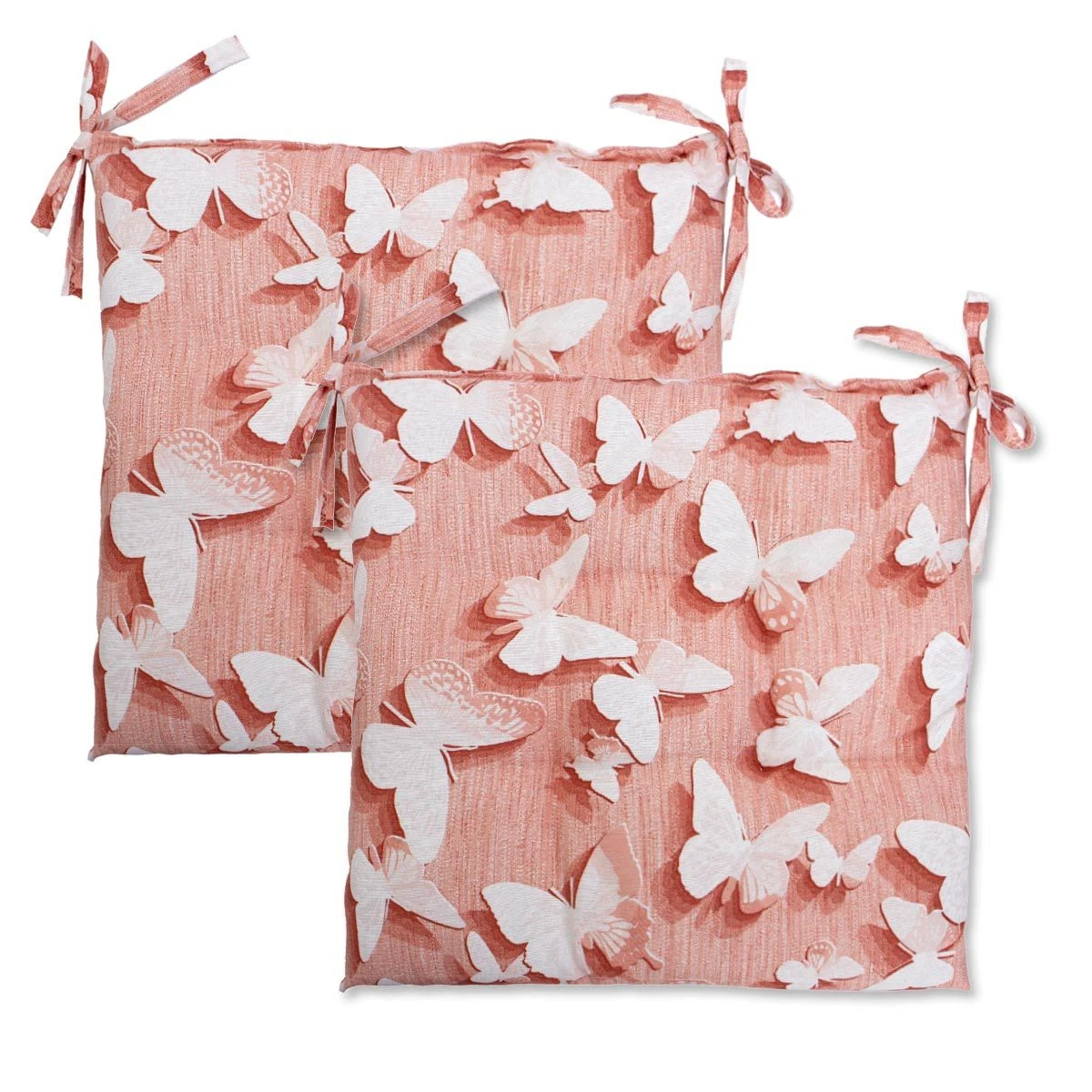 Coppia Cuscini Coprisedia Farfalle Di Morbidissimi 40x40 Cm W115 6 Coppia Cuscini Coprisedia Farfalle Di Morbidissimi 40x40 Cm W115 - immagine 4