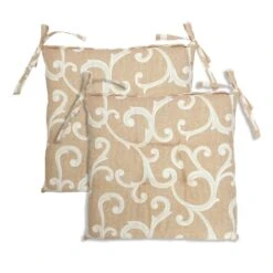 Coppia Cuscini Coprisedia Ramage Di Morbidissimi 40x40 Cm W114 -Prodotti Per La Casa coppia cuscini coprisedia ramage morbidissimi 40x40 cm beige 1