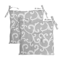 Coppia Cuscini Coprisedia Ramage Di Morbidissimi 40x40 Cm W114 -Prodotti Per La Casa coppia cuscini coprisedia ramage morbidissimi 40x40 cm grigio 1