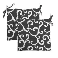 Coppia Cuscini Coprisedia Ramage Di Morbidissimi 40x40 Cm W114 -Prodotti Per La Casa coppia cuscini coprisedia ramage morbidissimi 40x40 cm nero 1