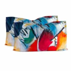 Coppia Federe Improvvisazione Kandinsky Di Randi 50x80 Cm W608