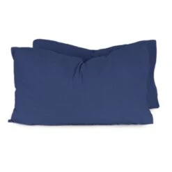 Coppia Federe In Flanella Tinta Unita Morbidissimi 52x82 Cm J029 -Prodotti Per La Casa coppia federe in flanella tinta unita morbidissimi 52x82 cm blu 1