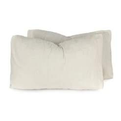 Coppia Federe In Flanella Tinta Unita Morbidissimi 52x82 Cm J029 -Prodotti Per La Casa coppia federe in flanella tinta unita morbidissimi 52x82 cm panna 1