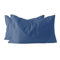 Coppia Federe Per Guanciale Maestri Cotonieri In Puro Cotone F510 -Prodotti Per La Casa coppia federe maestri cotonieri puro cotone azzurro 2