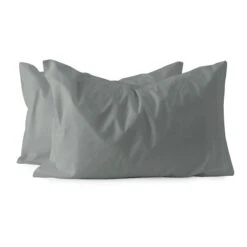 Coppia Federe Per Guanciale Maestri Cotonieri In Puro Cotone F510 -Prodotti Per La Casa coppia federe maestri cotonieri puro cotone grigio 2