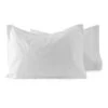 Set 2 Federe 100% Cotone 52x82 Cm Per Alberghi, B&B - Bianco P623