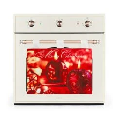 Copriforno Natalizio Candele Con Luci A Led E Musica Z643