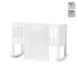 Copriletto Leggero Per Culla 00336 In Piquet Ricamato A Mano Y593