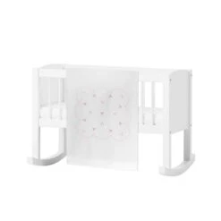 Copriletto Leggero Per Culla 00336 In Piquet Ricamato A Mano Y593 -Prodotti Per La Casa copriletto leggero in piquet di puro cotone 00336 per culla rosa 1 1