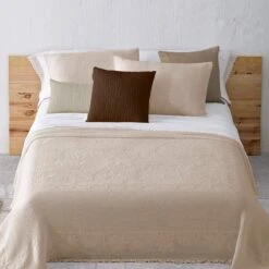 Copriletto Leggero Filet Julieta Di Manterol - Dimensioni Varie Y488 -Prodotti Per La Casa copriletto leggero julieta manterol matrimoniale beige 4