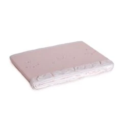 Copriletto Leggero Per Lettino Baby 0169 In Piquet Ricamato A Mano Y596 -Prodotti Per La Casa copriletto leggero lettino baby in piquet di cotone 0169 rosa 2 1
