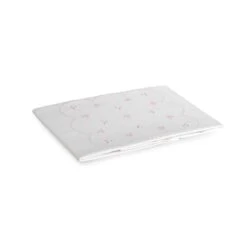 Copriletto Leggero Per Lettino Baby 0336 In Piquet Ricamato A Mano Y595 -Prodotti Per La Casa copriletto leggero per lettino baby in piquet di puro cotone rosa 2 1