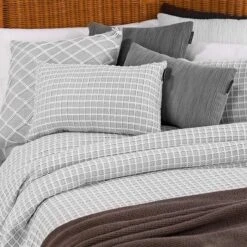 Copriletto Leggero Chess Di Manterol Matrimoniale Y547 -Prodotti Per La Casa copriletto matrimoniale chess manterol cotone grigio 2 1