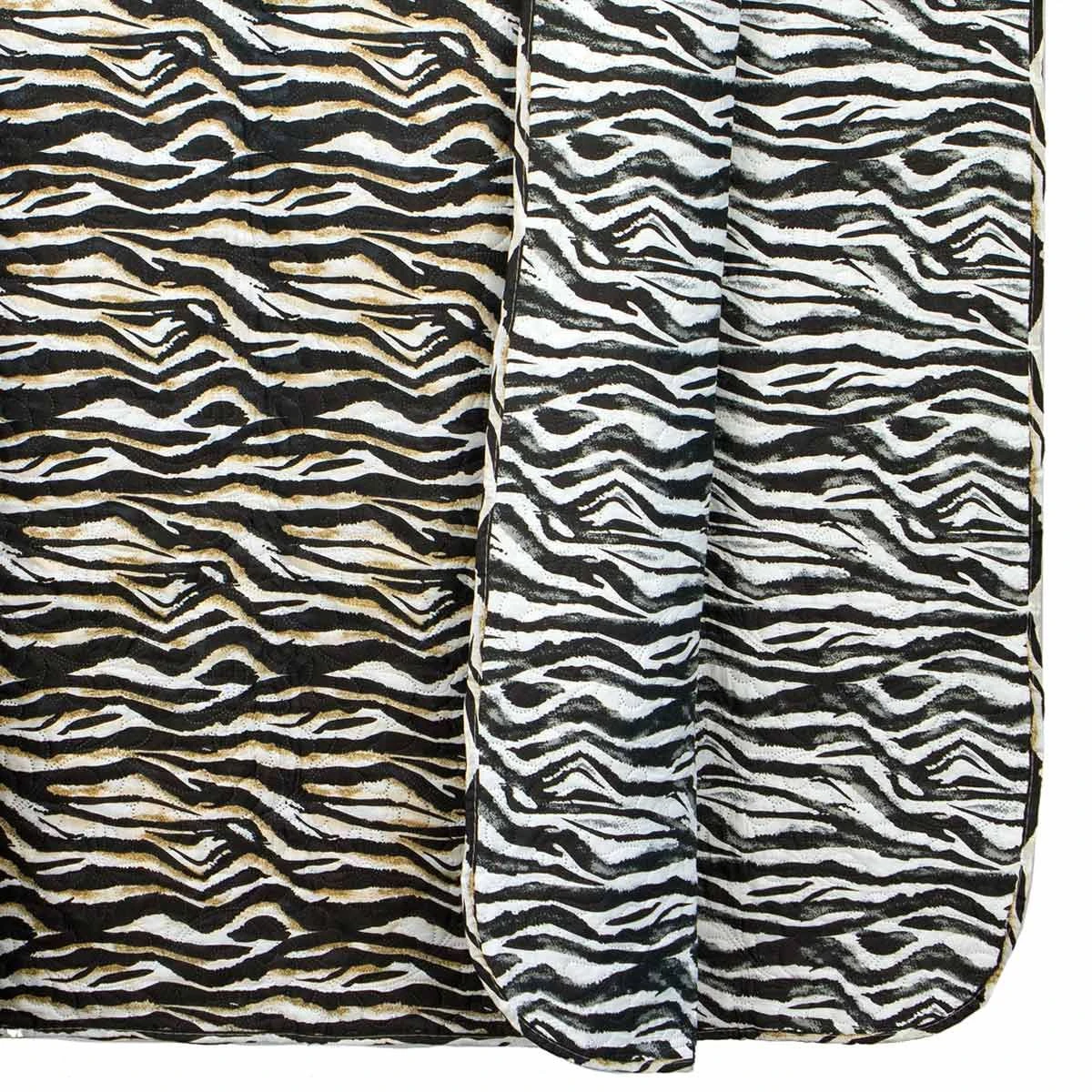 Copriletto Trapuntato Trapuntino Glamour Zebrato Matrimoniale J464 4 Copriletto Trapuntato Trapuntino Glamour Zebrato Matrimoniale J464 - immagine 2