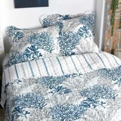 Trapuntino Copriletto Trapuntato Quiberon Boutis - Dimensioni Varie W876