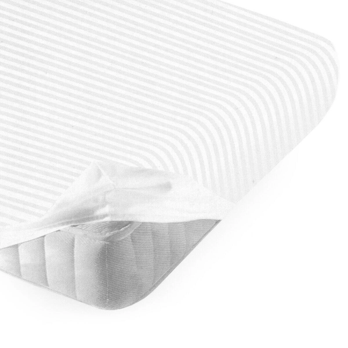 Coprimaterasso In Cotone Rigato Con Angoli - Dimensioni Varie Y995 3 Coprimaterasso In Cotone Rigato Con Angoli - Dimensioni Varie Y995