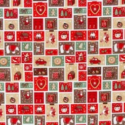 Cotone Natalizio Al Metraggio Advent Per Cucito Creativo Altezza 145 Cm J530 -Prodotti Per La Casa cotone natalizio al metraggio advent per cucito creativo altezza 145 cm