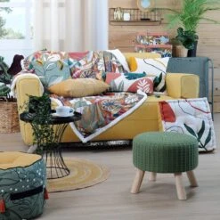 Cuscino Arredo Iguapo Quadrato 40x40 Cm Con Nappe W973 -Prodotti Per La Casa cuscino arredo iguapo vert quadrato 40x40 cm con nappe 5 1