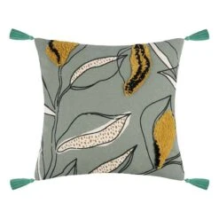 Cuscino Arredo Iguapo Quadrato 40x40 Cm Con Nappe W973