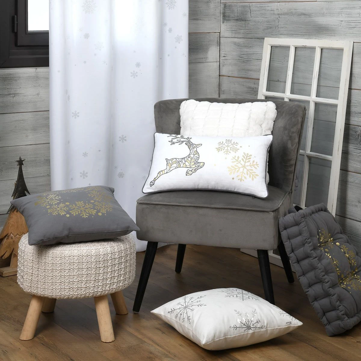 Cuscino Arredo Natalizio Lumineux Rettangolare 30x50 Cm K704 7 Cuscino Arredo Natalizio Lumineux Rettangolare 30x50 Cm K704 - immagine 5