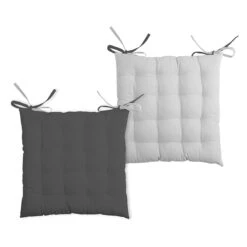 Cuscino Coprisedia Duo 40x40 Cm Bicolore Doubleface V921 16 Cuscino Coprisedia Duo 40x40 Cm Bicolore Doubleface V921 -Prodotti Per La Casa cuscino coprisedia duo con lacci grigio 1