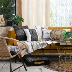 Cuscino Da Pavimento Ethnograf 45x45x10 Cm Con Manico J417 -Prodotti Per La Casa cuscino da pavimento ethnograf 45x45x10 cm con manico 3