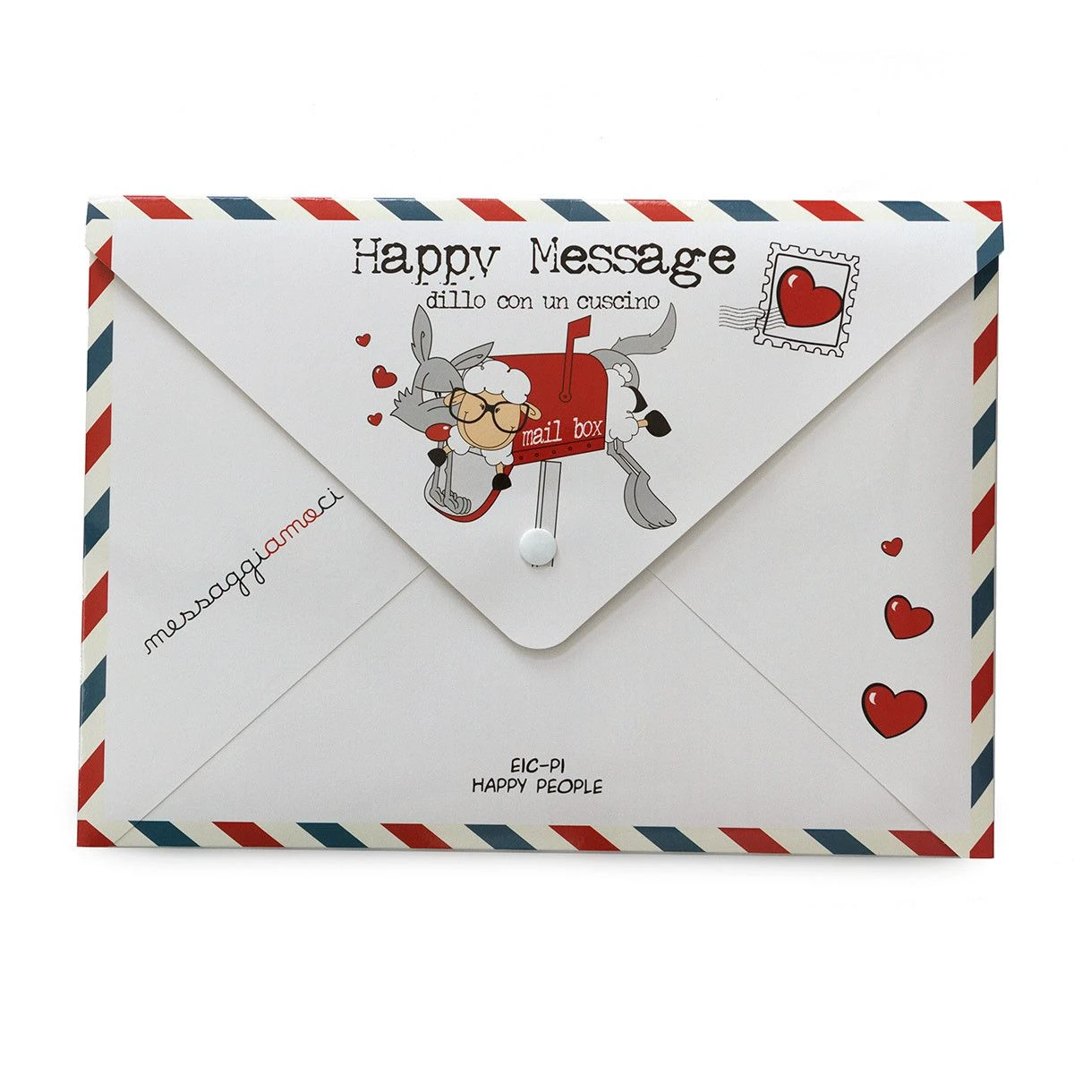 Federa Stampata Ti Rende Felice Di Happy People 50x80 Cm J444 4 Federa Stampata Ti Rende Felice Di Happy People 50x80 Cm J444 - immagine 2