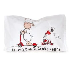 Federa Stampata Ti Rende Felice Di Happy People 50x80 Cm J444