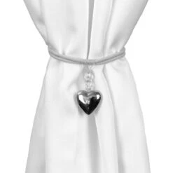 Fermatenda Crystal Con Cordino X061 -Prodotti Per La Casa fermatenda crystal in metallo grigio 1