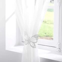 Fermatenda Farfalla In Metallo W649 12 Fermatenda Farfalla In Metallo W649 -Prodotti Per La Casa fermatenda in metallo farfalla bianco 1