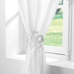 Fermatenda Petalo In Metallo W650 -Prodotti Per La Casa fermatenda in metallo petalo bianco 1