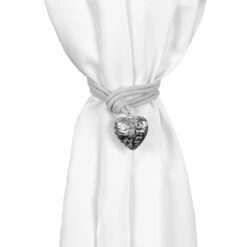 Fermatenda Iron Heart Con Cordino X060 -Prodotti Per La Casa fermatenda iron heart in metallo grigio 1