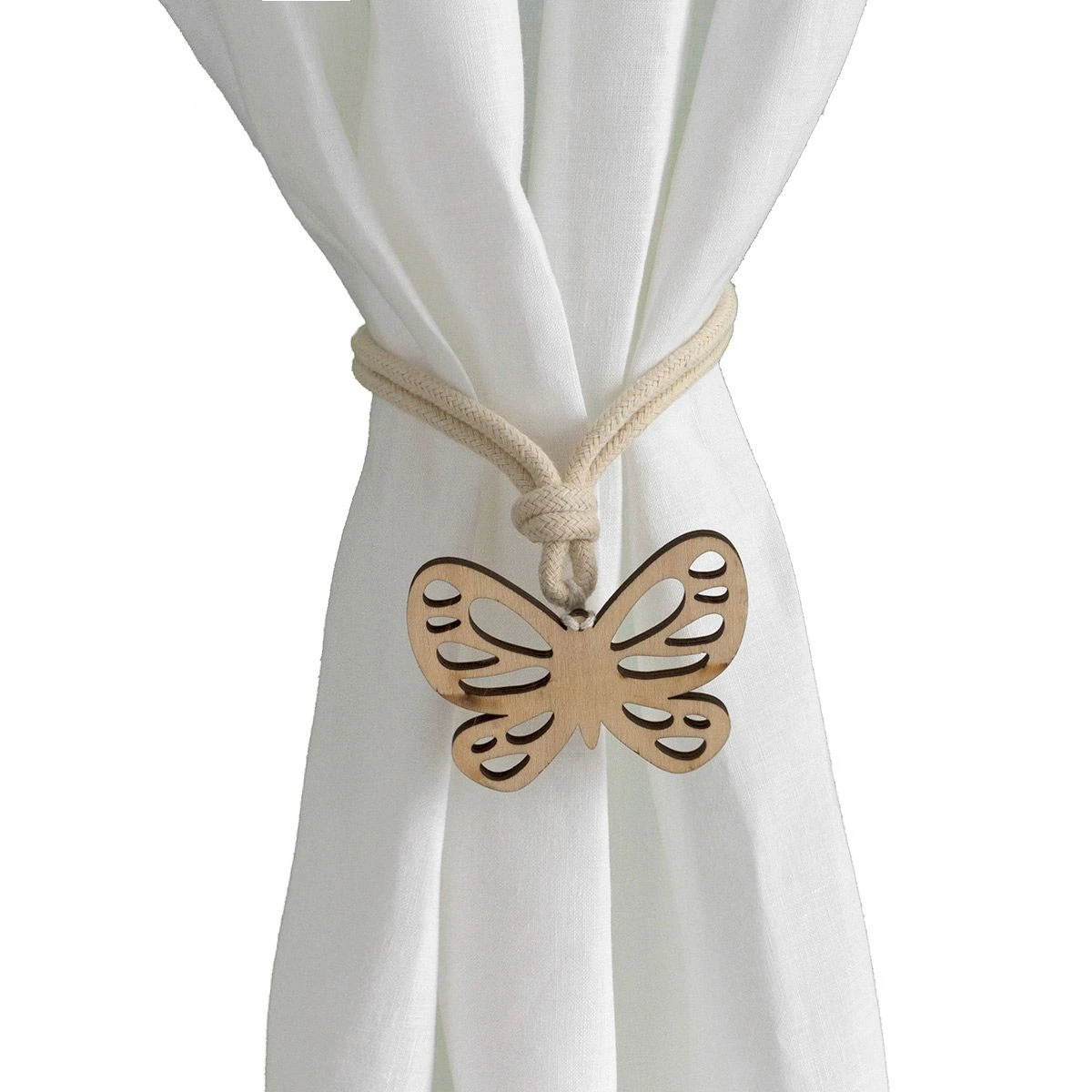 Fermatenda Farfalla Con Cordino S286 4 Fermatenda Farfalla Con Cordino S286 - immagine 2