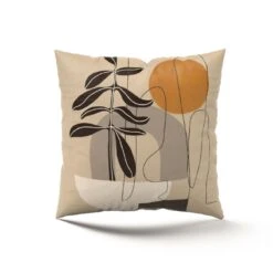 Fodera Copricuscino Stilizzato In Cotone 45x45 Cm K190