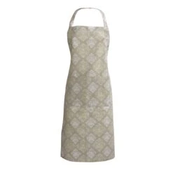 Grembiule Da Cucina Venice Brocade In Puro Cotone V952 -Prodotti Per La Casa grembiule da cucina venice brocade in puro cotone beige 1