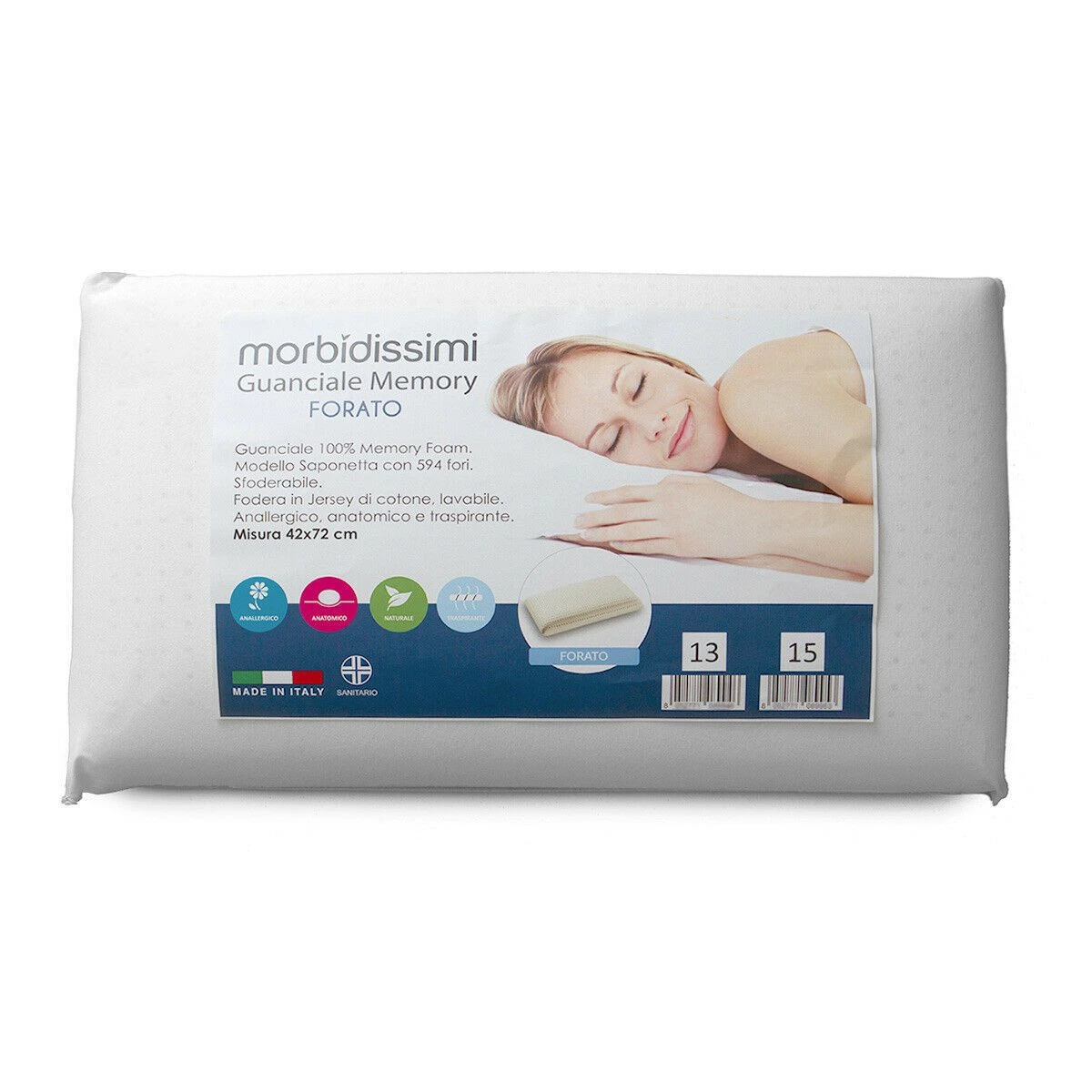 Guanciale Memory Foam Mod. Forato Di Morbidissimi V747 3 Guanciale Memory Foam Mod. Forato Di Morbidissimi V747