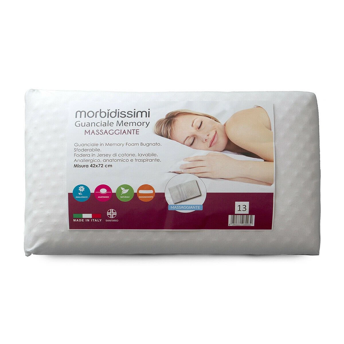 Guanciale Memory Foam Mod. Massaggiante Di Morbidissimi V744 3 Guanciale Memory Foam Mod. Massaggiante Di Morbidissimi V744
