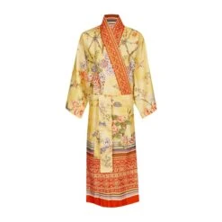 Kimono Vestaglia Pallanza Di Bassetti Granfoulard K273 -Prodotti Per La Casa kimono vestaglia pallanza di bassetti granfoulard giallo 2